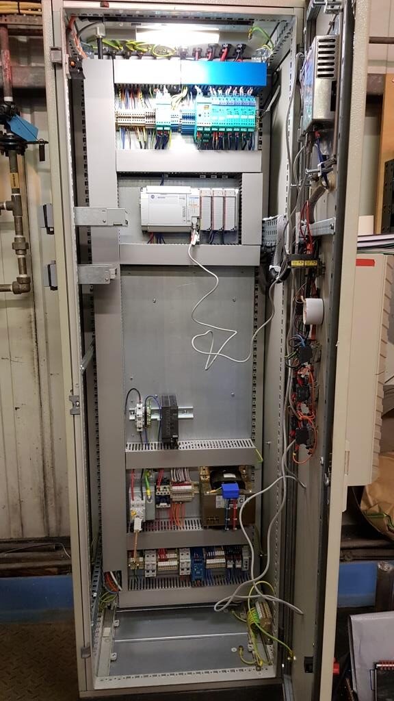 Panel internals less old PC and UPS