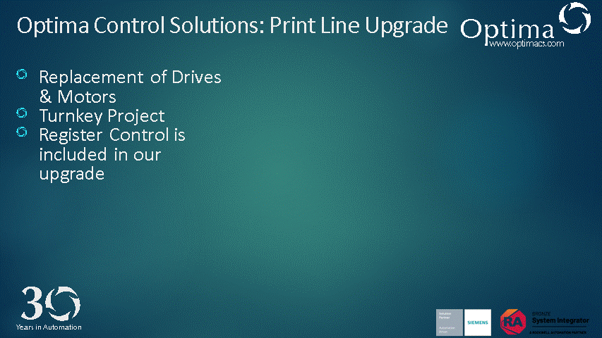 Printing Press Upgrade Bosch Rexroth